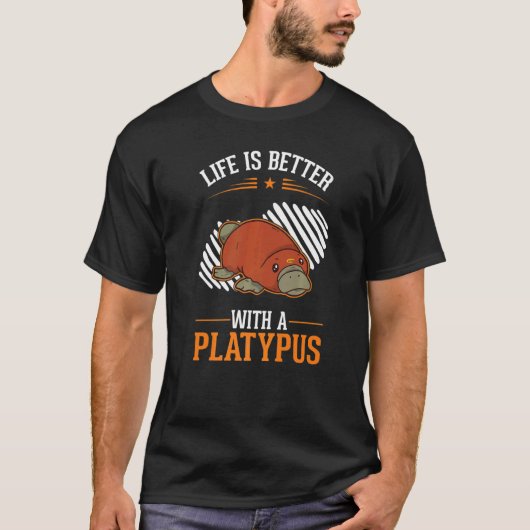 with a Platypus T-Shirt (Vorderseite)