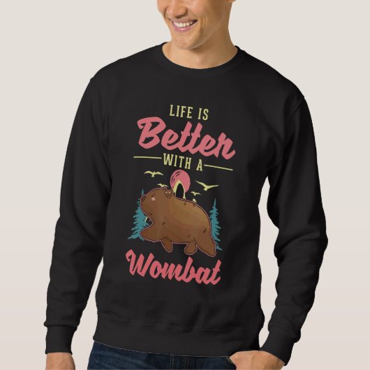 with a Wombat Sweatshirt (Vorderseite)