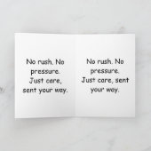 With Care, Always – Minimalist Support Card Templa Karte (Innenseite)