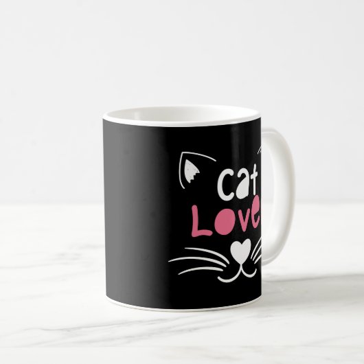with cute design for cat lovers kaffeetasse (VorderseiteRechts)