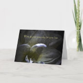 With deepest sympathy - Amaryllis Karte (Vorderseite)