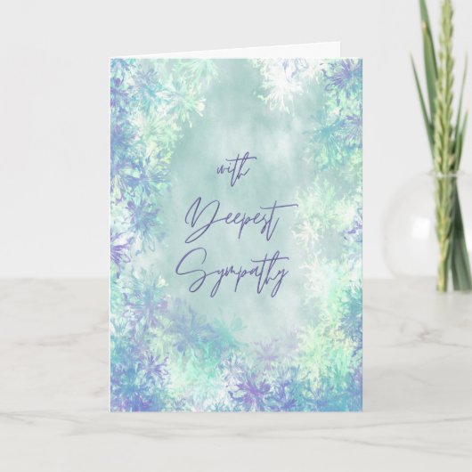 With Deepest Sympathy Card Karte (Vorderseite)