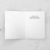 With Deepest Sympathy Card Karte (Innenseite)