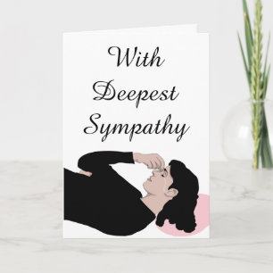 With Deepest Sympathy Custom Greeting Card Karte