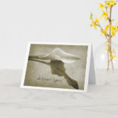 with deepest sympathy karte (Gelbe Blume)