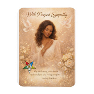 With Deepest Sympathy — Order of the Eastern Star Magnet