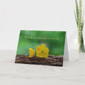 With deepest sympathy - Yellow Flower Karte (Vorderseite)