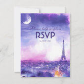 With dietary choice Amour Éternel RSVP Card (Vorderseite)