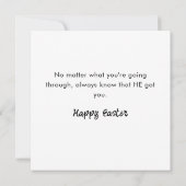 With God All Things Are Possible Easter Card (Rückseite)