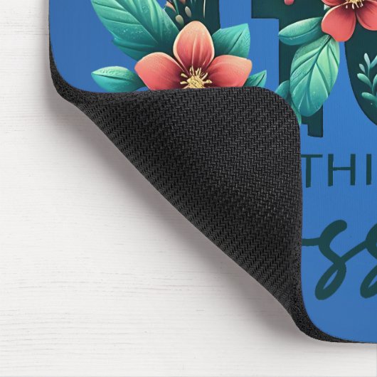 With God All Things Are Possible Mouse Pad Mousepad (Ecke)