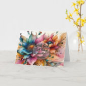With God All Things Are Possible Scripture Card Karte (Gelbe Blume)