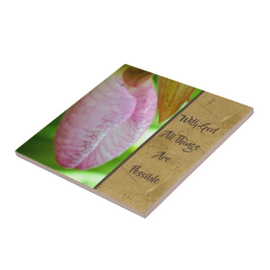 With God All Things Possible Inspirational  Fliese (Seite)