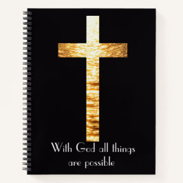 With God Spiral Notebook Journal Notizblock