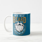 With Great Beard Comes Great Awesomeness Funny Bea Kaffeetasse (Links)