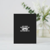 with great moustache comes great responsibility postkarte (Stehend Vorderseite)