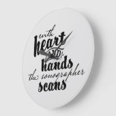 With Heart and Hands the Sonographer Scans Große Wanduhr (Winkel)