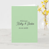 With love add couple name wedding simple minimal  karte (Gelbe Blume)