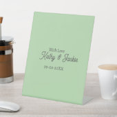 With love add couple name wedding simple minimal sockelschild (In SItu)