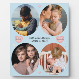 With Love Always – 4-Photo Gift from Mom & Dad Pla Fotoplatte