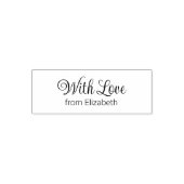 With Love Cursive Script from Your Name Permastempel (Design)
