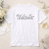 With Love From Custom City Wedding Merch Toss T-Shirt