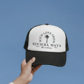 With Love From Destination Wedding Merch Truckerkappe