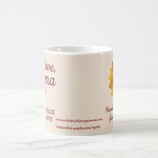 With Love, Gramma Mug Kaffeetasse (Mittel)