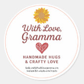 With Love, Gramma Sticker (Vorderseite)
