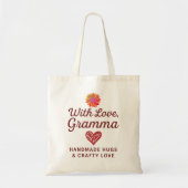 With Love, Gramma Tote Tragetasche (Vorne)