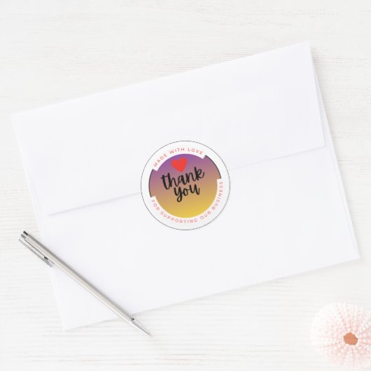 With Love Heart Sticker – Minimal Cute Love (Umschlag)
