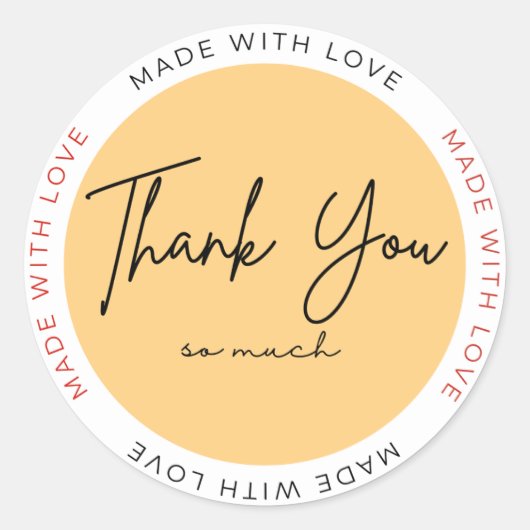 With Love Heart Sticker – Minimal Cute Love (Vorderseite)