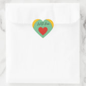 With Love Heart Sticker – Minimal Cute Love  (Tasche)