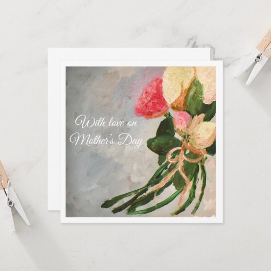 With Love on Mother’s Day Karte (Vorderseite/Rückseite Beispiel)