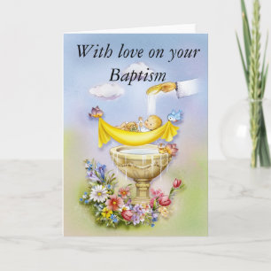 With love on your Baptism Karte