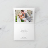 WITH LOVE PHOTO CARD modern hand lettered pink Dankeskarte (Innenseite)