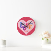 With love runde wanduhr (Zuhause)