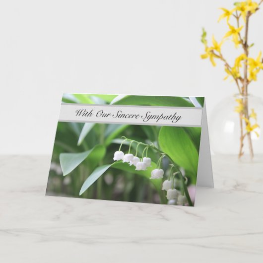 With Our Sincere Sympathy - Words Are Not Enough Karte (Gelbe Blume)