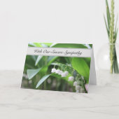 With Our Sincere Sympathy - Words Are Not Enough Karte (Vorderseite)