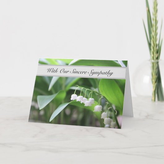 With Our Sincere Sympathy - Words Are Not Enough Karte (Vorderseite)