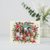 With own photo Starry Hearth Feiertagspostkarte (Stehend Vorderseite)