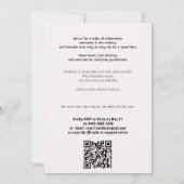 🎓With QR code Modern Grad Party Einladung (Rückseite)