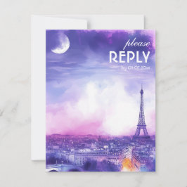 With Song Request Amour Éternel RSVP Card  Karte