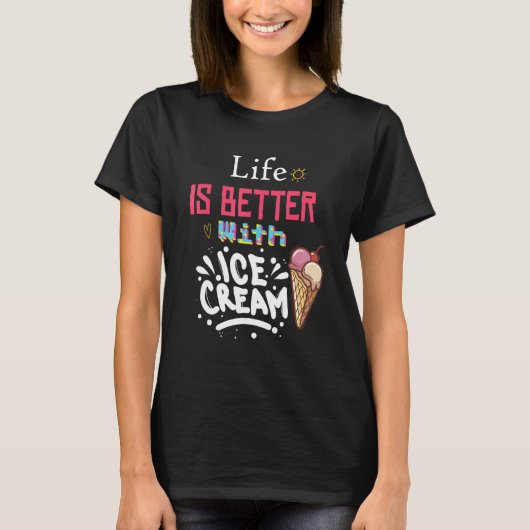 With Sprinkles Sweet Ice cream T-Shirt (Vorderseite)