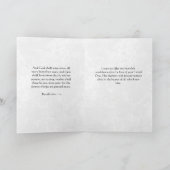 “With Sympathy” Water Lily CFolded Greeting Card Karte (Innenseite)