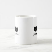 With the quote "Meow is the time" Kaffeetasse (Mittel)