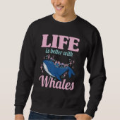 With Whales Sweatshirt (Vorderseite)