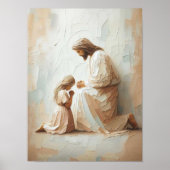 With You in Prayer Modern Christian Art, Jesus and Poster (Vorne)