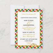 WITHDRAWN Elegant GHANA mit Gold Script Wedding Einladung (Vorderseite)