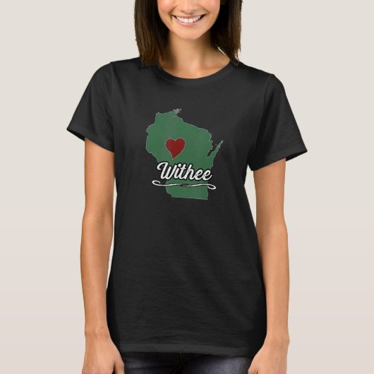 WITHEE  Wisconsin WI USA  City State Souvenir T-Shirt (Vorderseite)