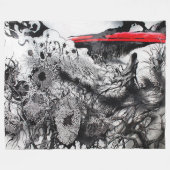 Withering Fields of the Crimson Dusk Fleecedecke (Vorderseite (Horizontal))